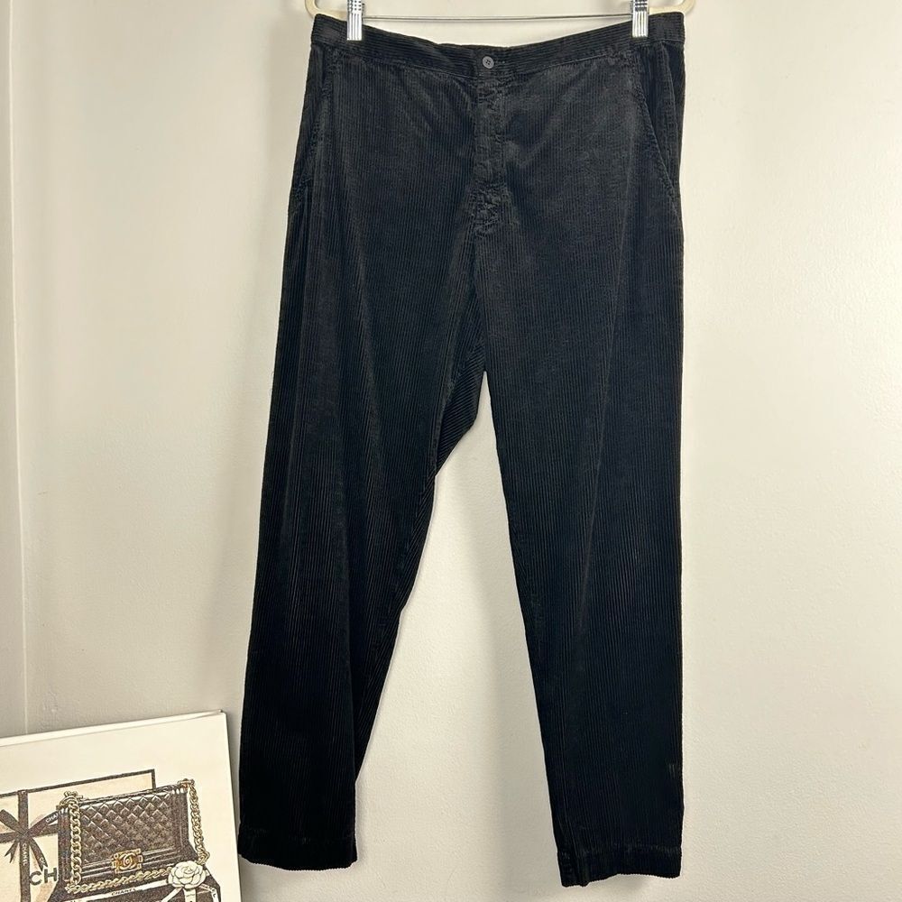 TRANSIT PAR SUCH women’s Tapered Trouser PANTS in black corduroy